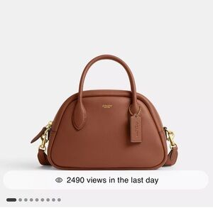 New with tags Coach Borough Bowling Bag brown with dust bag